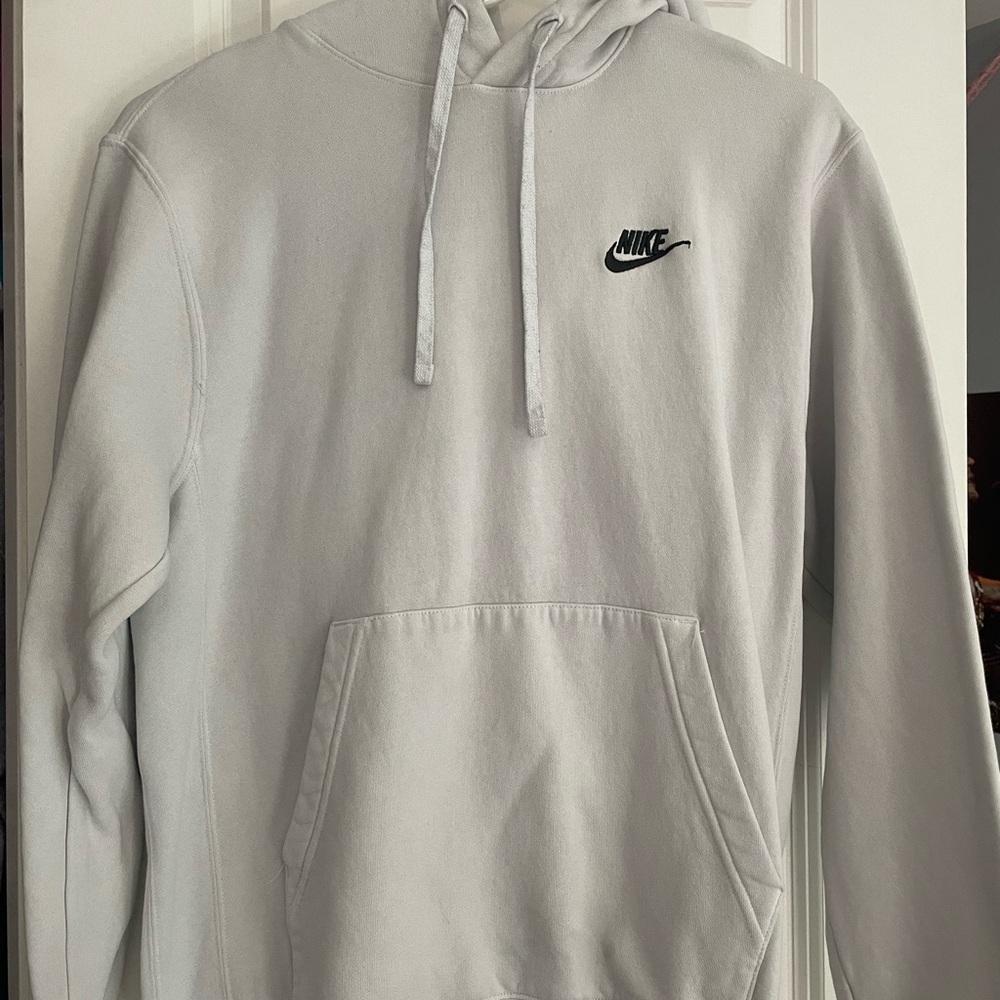 Nike, white hoodie